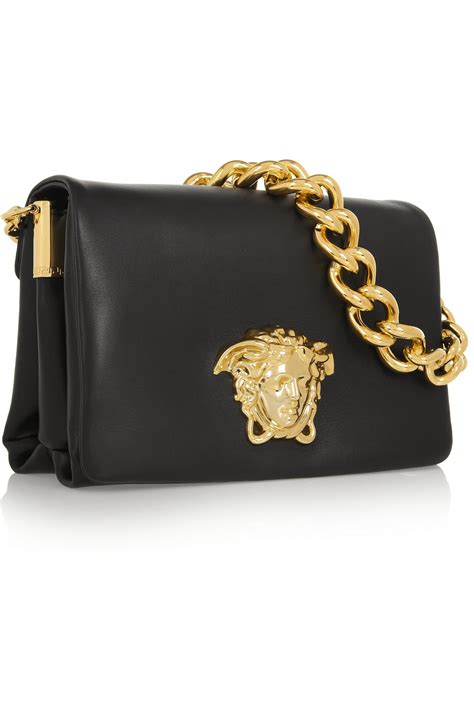 versace handtas zwart|Versace black label purses.